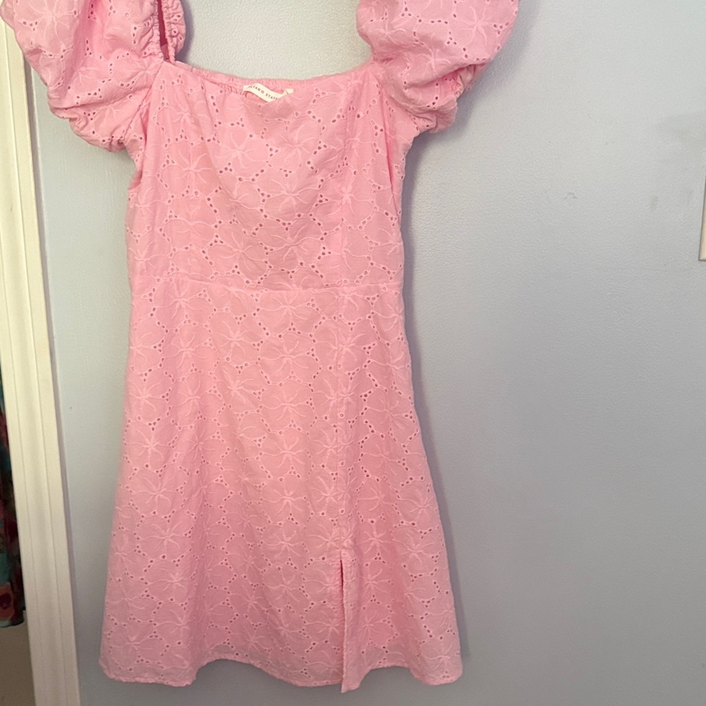 Pink eyelet dress- Altard State
